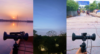 Sound scenes from a dawn in the city (photo: Surbhi Mittal).